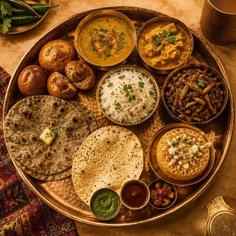 Rajasthani thali
